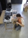 <b>Table de mixage DJ HIP-HOP</b><br />
Flyers plus 2 platines vinyles et une table de mixage mobile, spécialement conçue sur mesure avec connectique spéciale en façade.