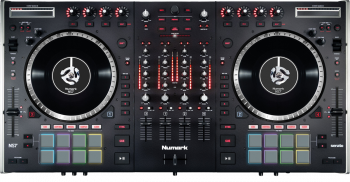 Cliquez pour agrandir <span>Numark</span> NS7II - 4 VOIES + 16 PADS + CARTE SON + MIXER