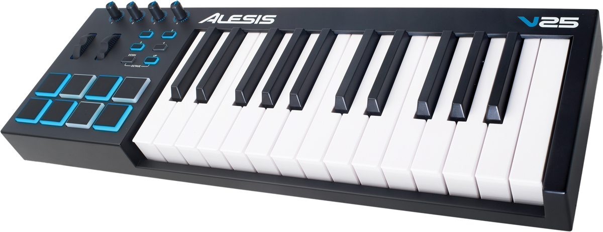 ALESIS V25 - CLAVIER MAITRE USB MIDI 25 NOTES 8 PADS - EDS ELECTRONIQUE