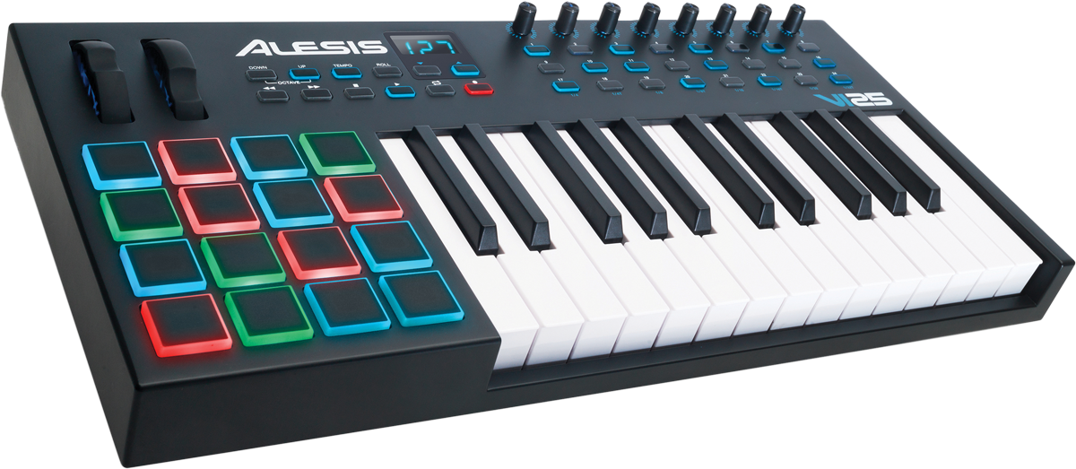 ALESIS VI25 - CLAVIER MAITRE USB MIDI 25 NOTES 16 PADS - EDS ELECTRONIQUE