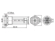 Velleman SV 21 - BUZZER - ACIER INOXYDABLE - À ENCASTRER - 19mm - Image n°3