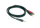 KLOTZ Audio adapt/Y-Câbles:AY7:1xFiche mini jack3p.-2xFiche RCA_AY7-0100