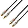 ADAM HALL Câble Audio 2 x RCA mâle vers 2 x RCA mâle 6 m métal